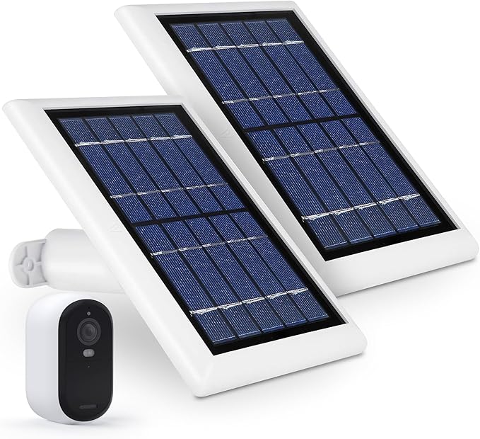 Wasserstein Solar Panel Compatible with Arlo Essential 2K Outdoor Security Camera (2nd Gen) / XL