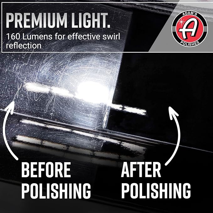 Adam's Polishes Swirl Finder Flashlight - Ultra Bright 170 Lumen Mini Light - Easily Spot
