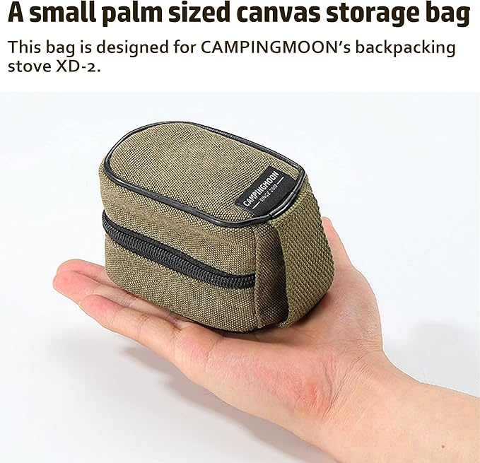 Pocket Stove Bag Storage Case for Micro Regulator Stove Sturdy Canvas XD-2F-B