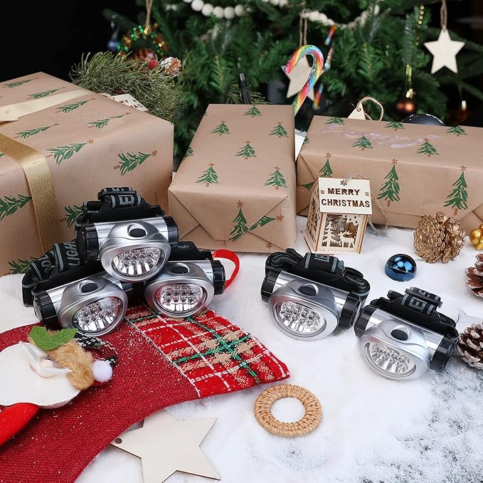 EverBrite 5-Pack LED Headlamp, 4 Lighting Modes, Pivoting Head with Adjustable Headband, Perfect