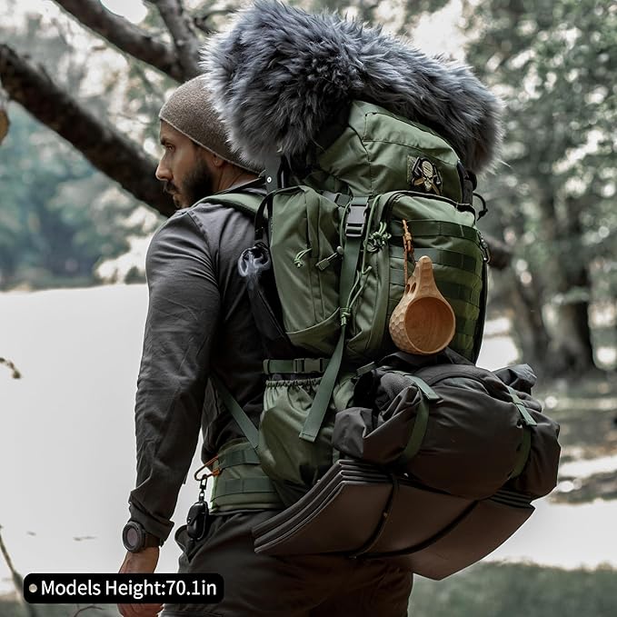 Mardingtop 60L Military Internal Frame Backpack for Hiking,Camping,Hunting,Rucksack Backpack with