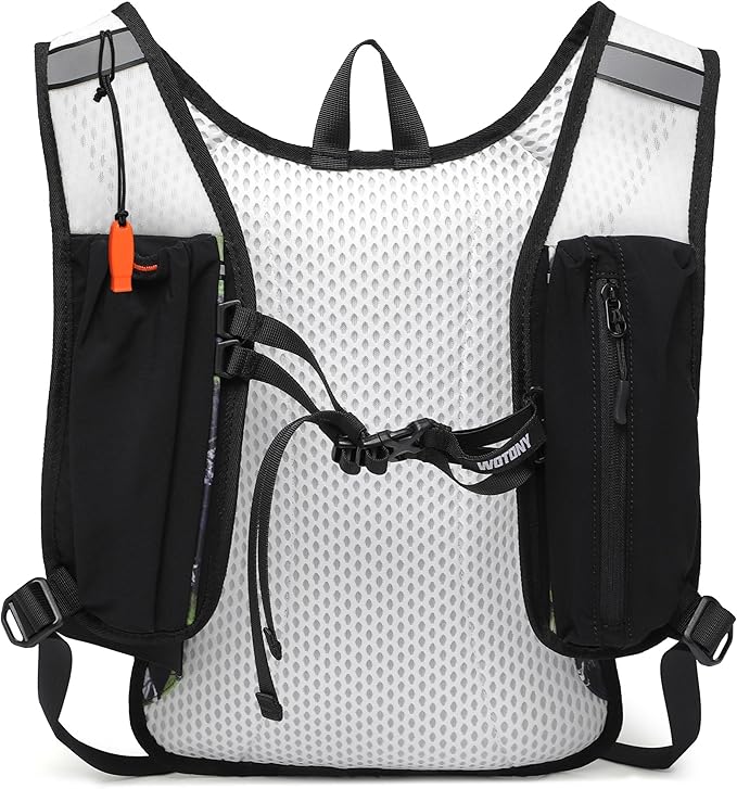 Wotony Lightweight Hydration Backpack with 2LOR 3LWater Bladder for Cycling Hiking Rave - Water