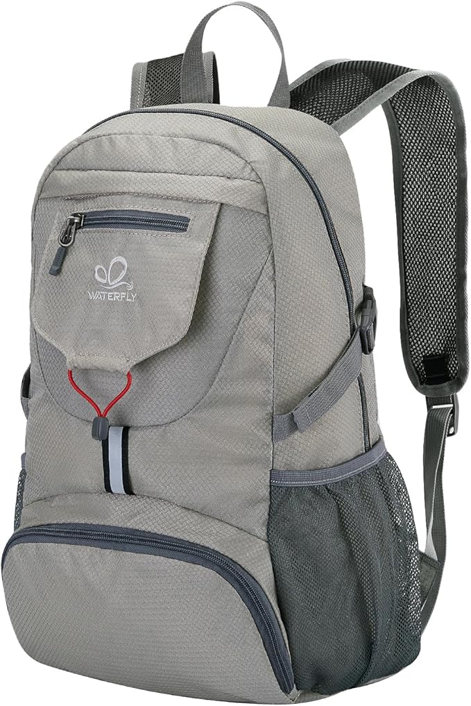 WATERFLY Small Lightweight Packable Backpack: 20l Ultra Light Foldable Travel Hiking Camping