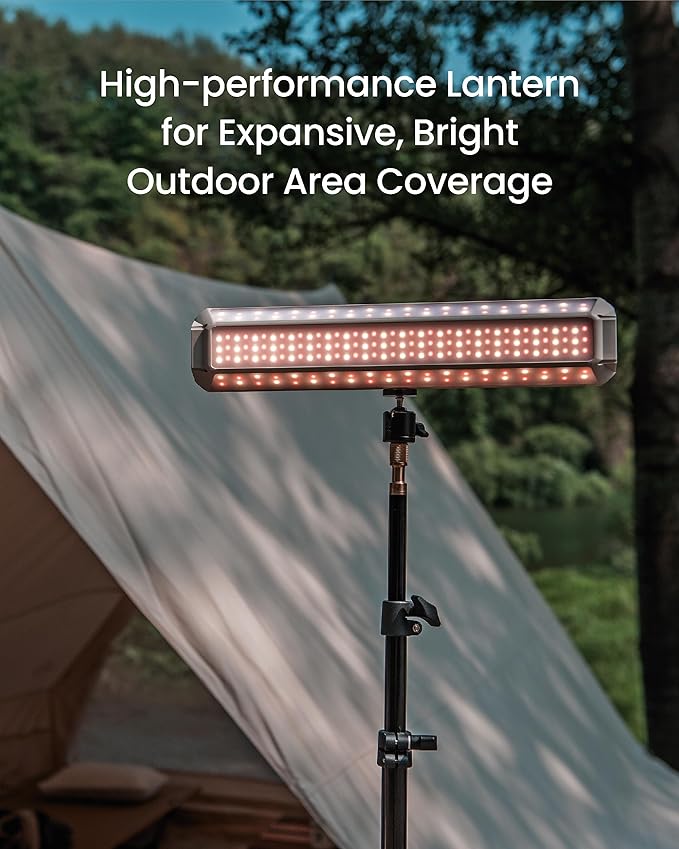 Claymore 3Face Pro L (Light Gray) - Rechargeable Surface Area Camping Light for Trucks