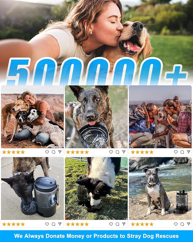 lesotc 95OZ Large Dog Water Bottle,Portable Travel Water Bowl for Dogs Camping Hiking Traveling