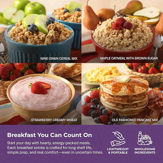 Legacy Food Storage 60 Serving Emergency Food Supply Bucket, 10 Entrees, 4 Breakfasts, 24,520 Total