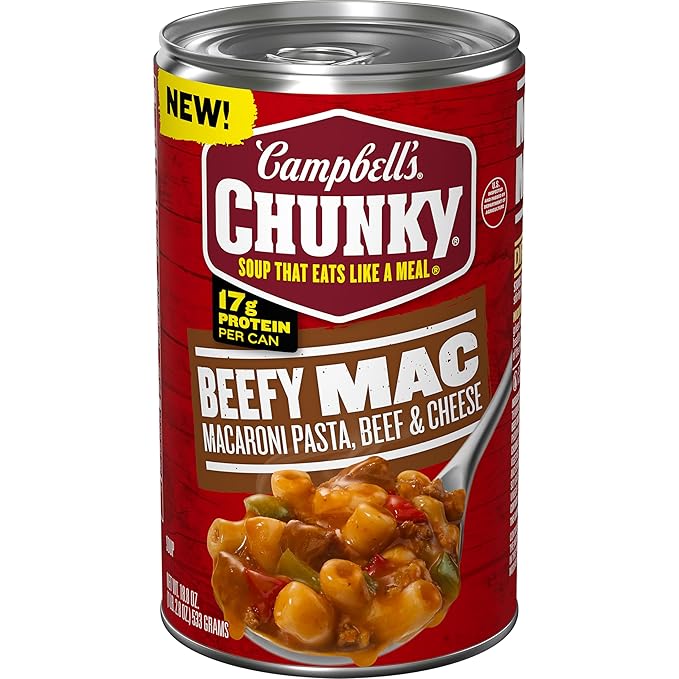 Campbell?™s Chunky Beefy Mac Soup, 18.8 oz Can