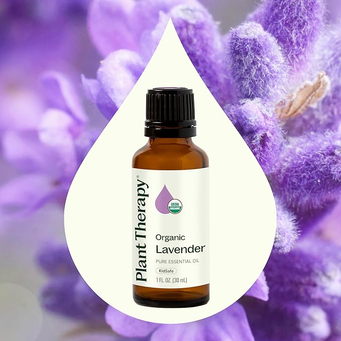 Plant Therapy Organic Lavender Essential Oil 100% Pure, USDA Certified Organic, Undiluted, Natural