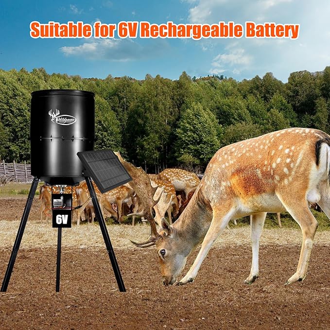 6V Solar Panel for Deer Feeders 4.5W High-Efficiency ??Solar Charger & Battery Maintainer with