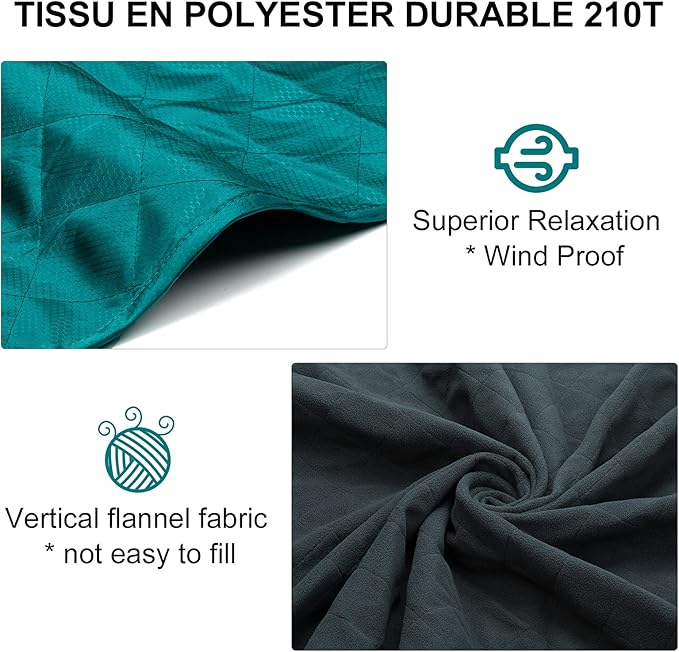 Forceatt Camping Blanket, 79" X 57" Large Outdoor Blanket, Sandproof, Waterproof for Outdoor