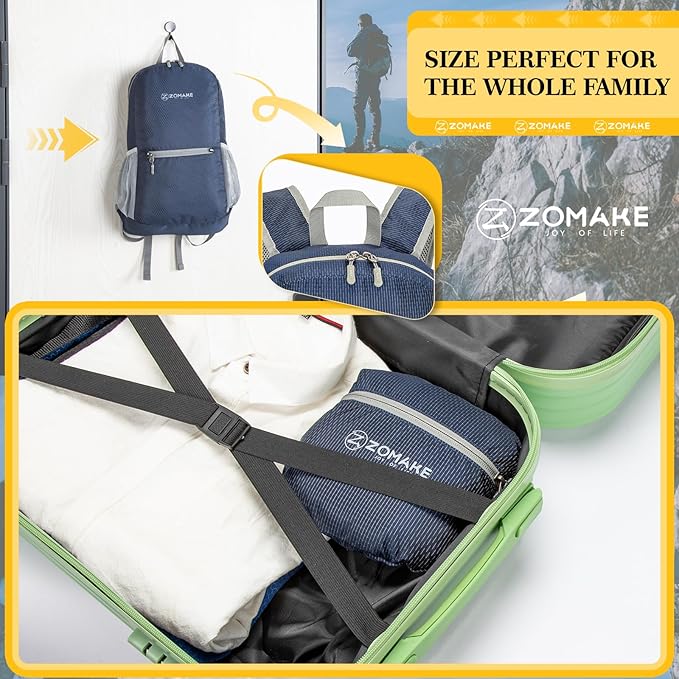 ZOMAKE Ultra Lightweight Hiking Backpack 20L - Packable Small Backpacks Water Resistant Daypack for