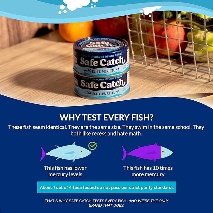 Safe Catch Wild Pink Salmon Canned Wild-Caught Skinless Boneless Salmon Fish Every Can Of Salmon Is