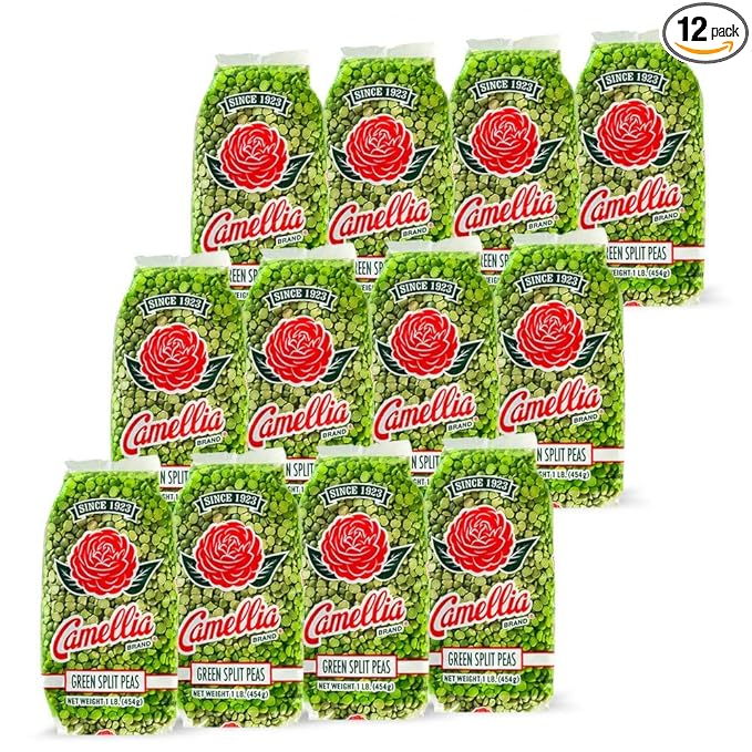 Camellia Brand Dried Green Split Peas – Premium Non-GMO Split Peas for Hearty Split Pea Soup