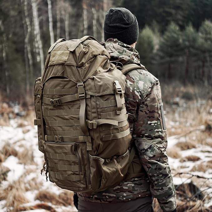 Mardingtop 70L Internal Frame Backpack for Hunting,Camping,Hiking Backpacking Backpack with Rain