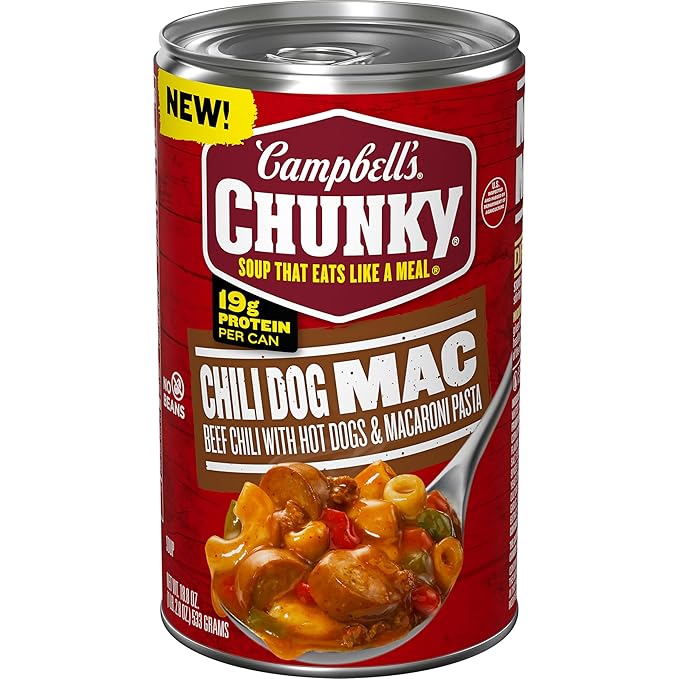 Campbell?™s Chunky Chili Dog Mac Soup, 18.8 oz Can