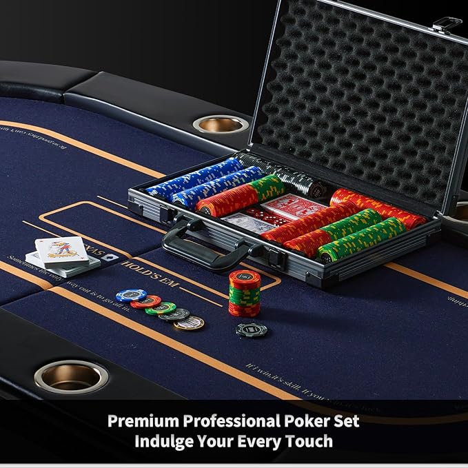 Boyzhood Poker Chips,400PCS 14 Gram Clay Poker Chip Set with Deluxe Travel Case, Numbered