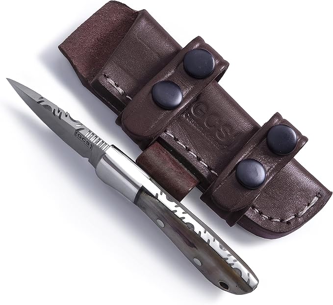 GCS Handmade D2 Tool Steel Tactical knife Hunting Knife CampKnife with leather sheath Full tang