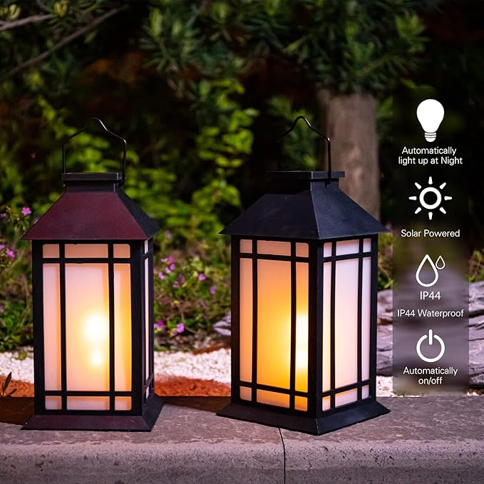 Afirst Solar Lantern Outdoor, Hanging Lights Decorative Outdoor Lighting Waterproof Umbrella Lights