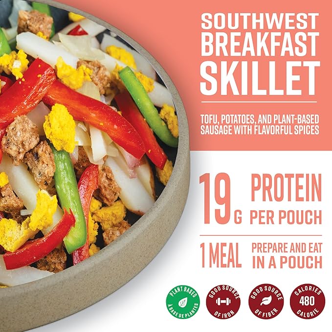 Nomad Nutrition Southwest Breakfast Skillet | Instant Freeze Dried Backpacking & Camping Food |