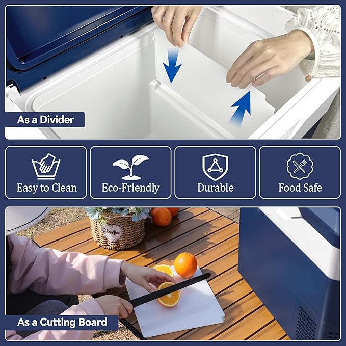 Car Refrigerator Portable 12V Fridge 32 Quart 12 Volt Freezer Compressor Cooler 12V/24V DC 110～240