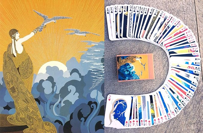 ERTE Playing Cards (Poker Deck 54 Cards All Different) Vintage Painting Art Deco French Romain de