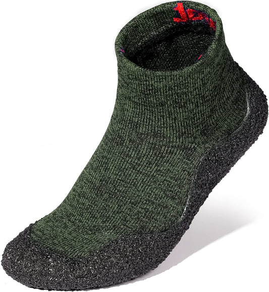 Joomra Womens Barefoot Sock Shoes Mens Minimal Water Footwear W10/M9 Green