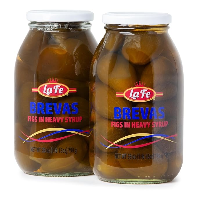 La Fe Brevas – Whole Figs in Heavy Syrup, Dulce de Brevas en Almíbar, Fresh Figs Fruit, Traditional