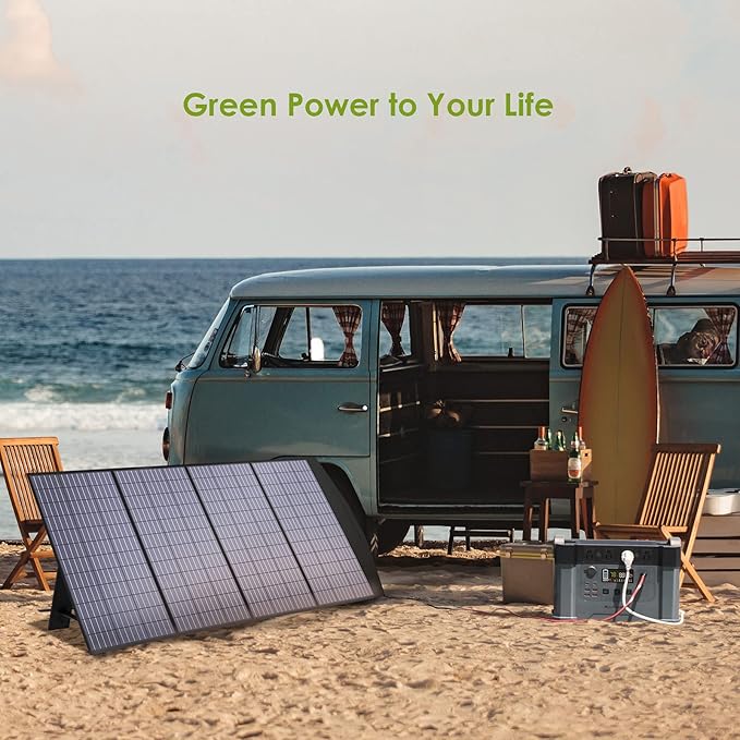 ALLPOWERS SP033 200W Portable Solar Panel Foldable, 23% High Efficiency Solar Charger with MC4