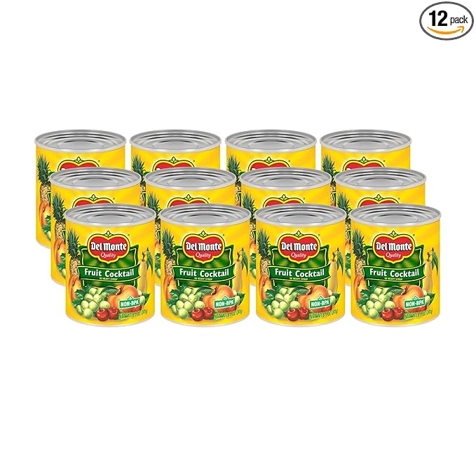 Del Monte Canned Fruit Cocktail in Heavy Syrup, 8.5 Ounce (Pack of 12)