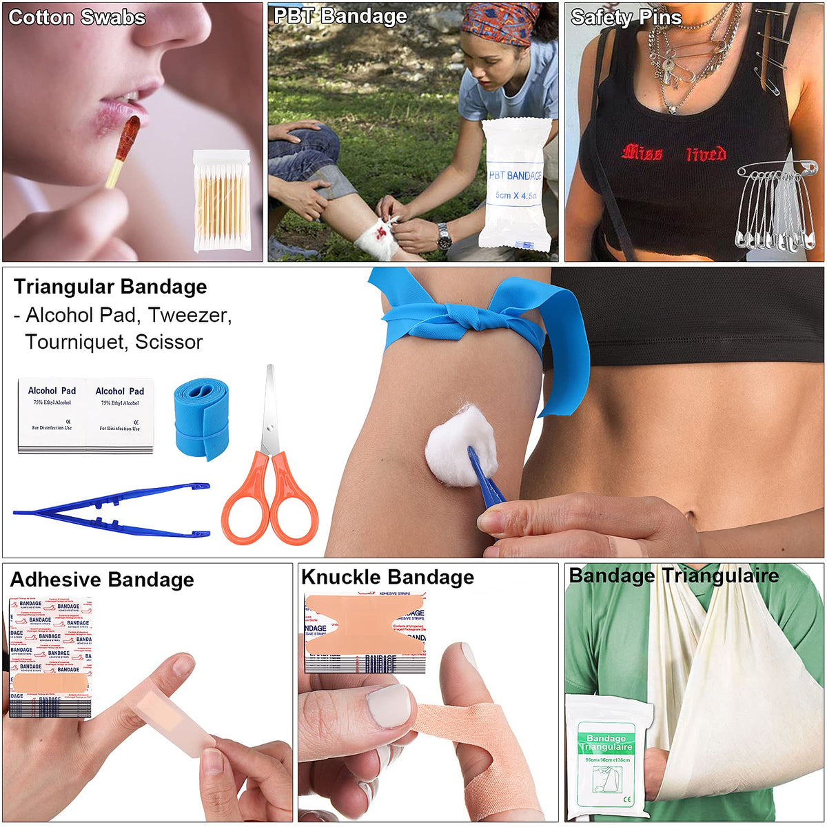 LUXMOM Survival Kit and First Aid Kit, 142Pcs Professional Survival Gear and Supplies Equipment