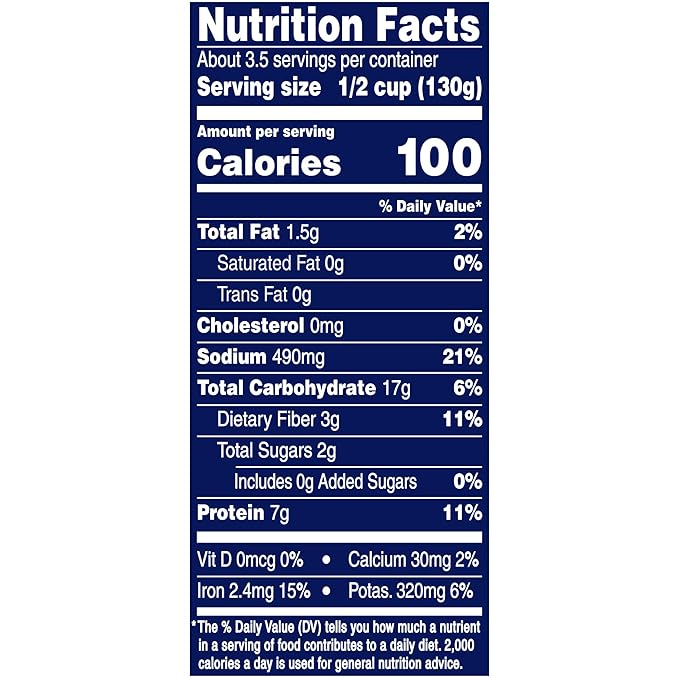 BUSH'S BEST 15.8 oz Canned Blackeye Peas, Source of Plant Based Protein and Fiber, Low Fat, Gluten