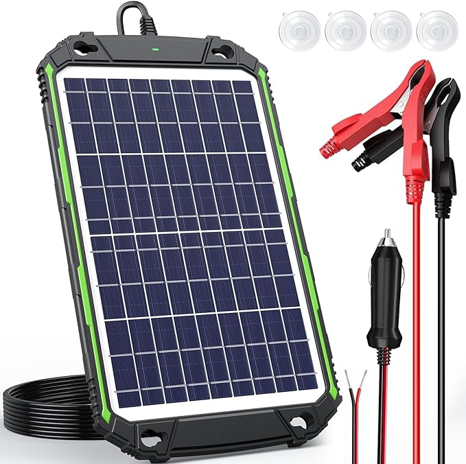 Sun Energise 10W 12V Solar Battery Charger Maintainer PRO, Built-in Smart MPPT Charge Controller