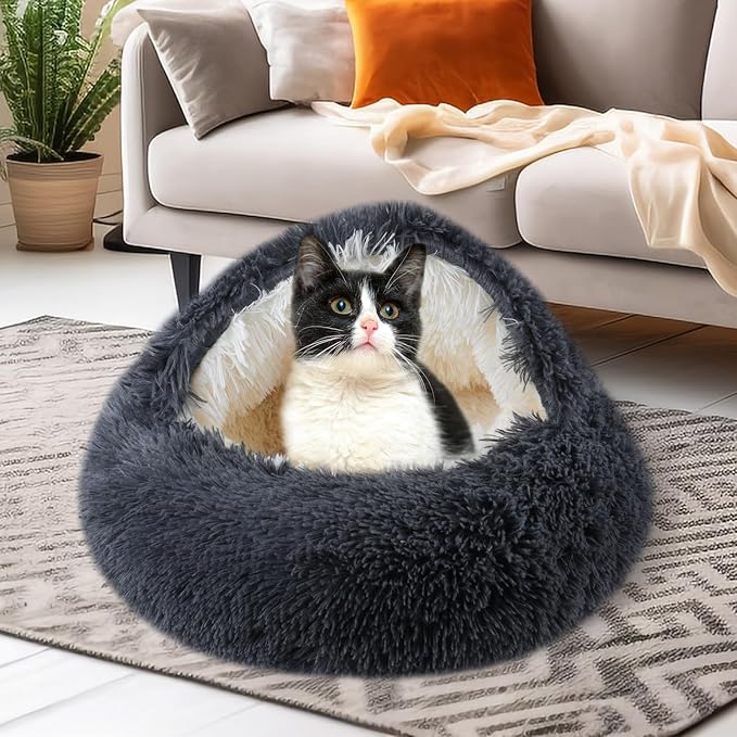 Cat Beds for Indoor Cats,Cat Cave for Puppy and Kitty,Calming Small Dog Bed for Small Dogs with