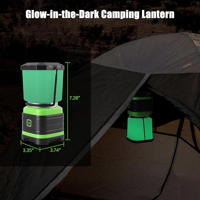 Lichamp LED Camping Lantern, Battery Powered LED Lights Camping Essentials, Portable Lanterns