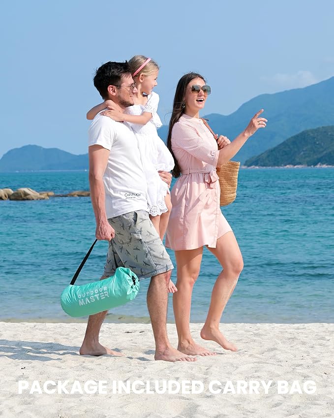 OutdoorMaster Beach Tent for 3/4 Person - Easy Setup Sun Shade Shelter, Portable Beach Shade Sun