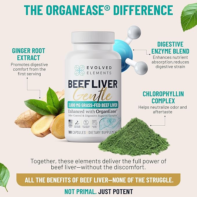 Beef Liver Gentle ??New Zealand Grass-Fed, Grass-Finished Desiccated Beef Liver Supplement with