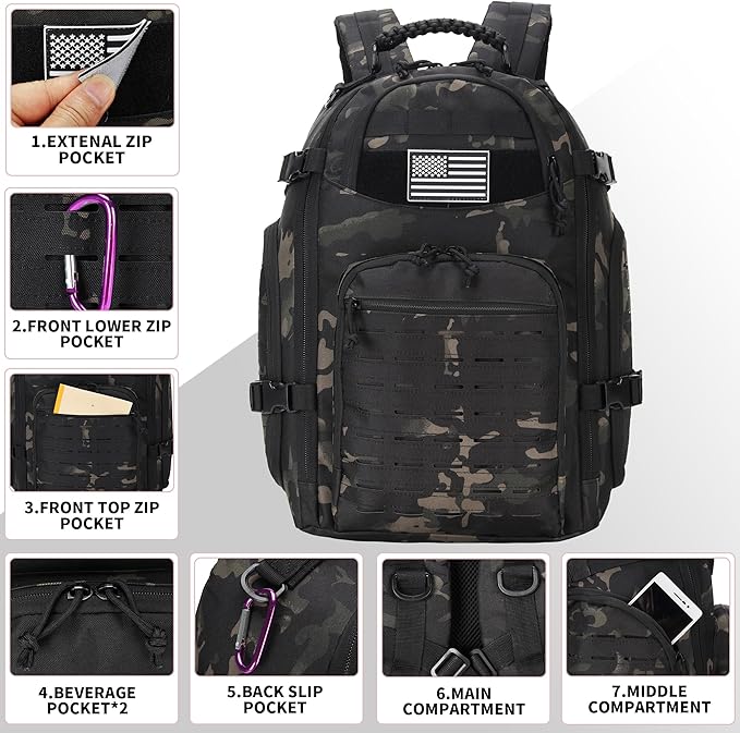 30L Hiking Backpack Lightweight Outdoor Daypack Camping Backpack Outdoor Travel Daypack Day Pack
