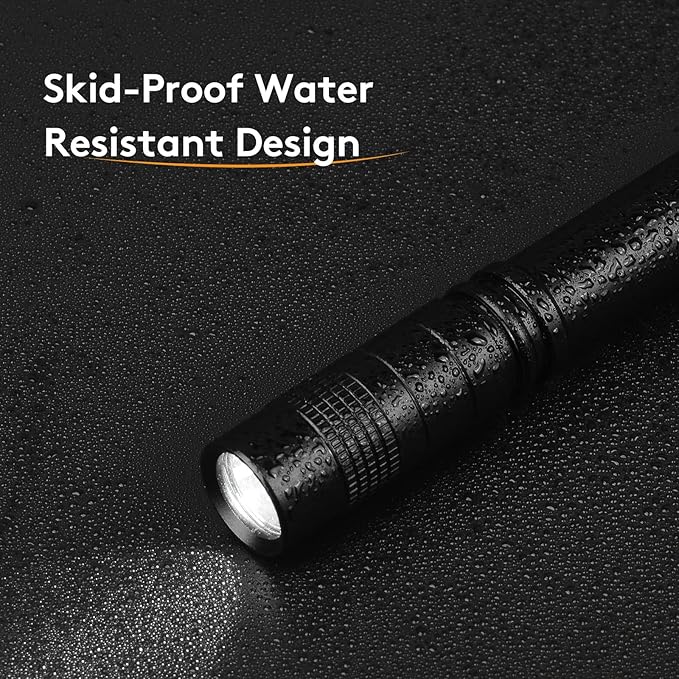 Flashlight, 2 PCS Mini Pen LED Lights, High Lumens, Pocket Size, Removable Clip, Wide Application
