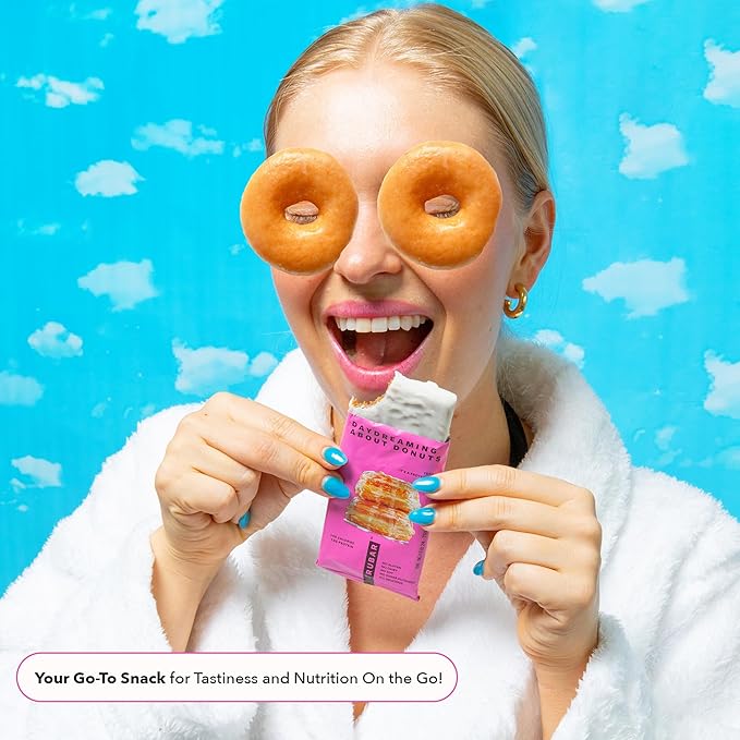 TRUBAR Vegan Protein Bar, Daydreaming About Donuts, Gluten Free, Plant Based, High Fiber, Dairy
