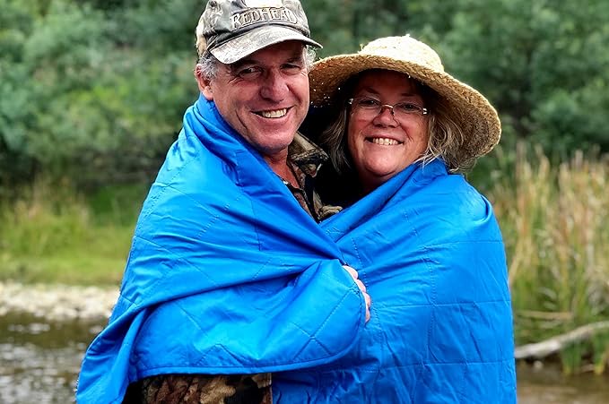 DOWN UNDER OUTDOORS Large Waterproof Windproof Extra Thick 350 GSM Quilted Fleece, or Sherpa