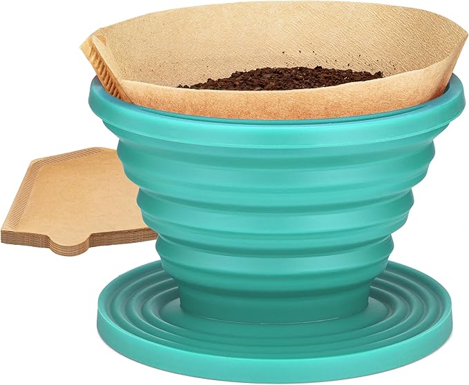 COLETTI Sierra Camping Pour Over Coffee Dripper — Collapsible Pour Over Coffee Dripper — Includes