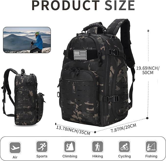 30L Hiking Backpack Lightweight Outdoor Daypack Camping Backpack Outdoor Travel Daypack Day Pack