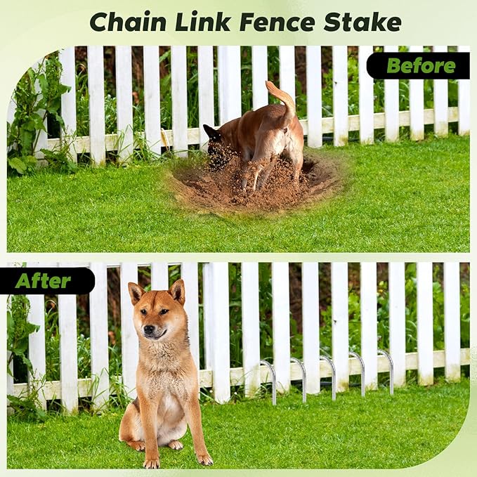 12 inches Tent Stakes Heavy Duty 34-Pack, 5/16" Diameter J Hook Fence Stakes Rebar Ground Stake for