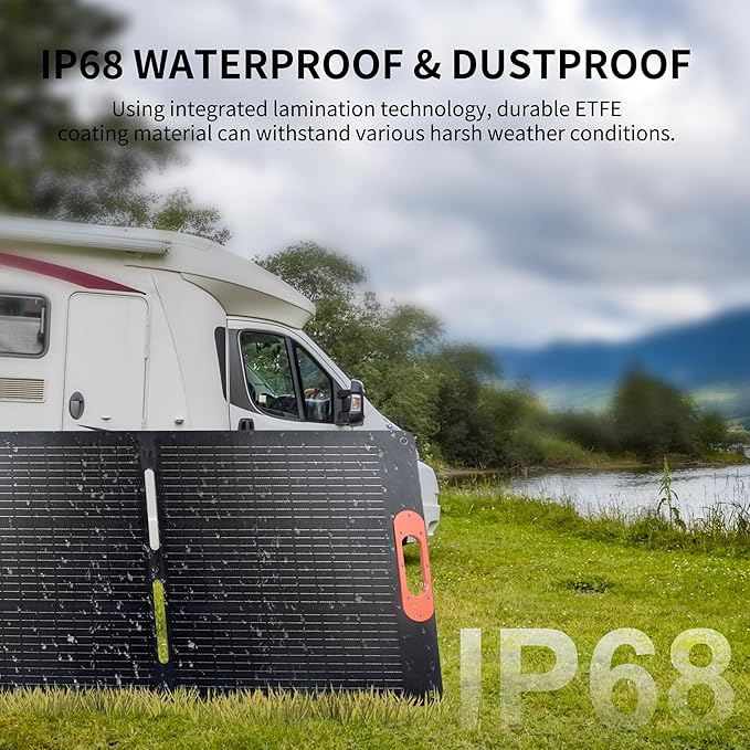 200W Portable Solar Panel for Power Station Generator,200 Watt Foldable Solar Panel Charger with