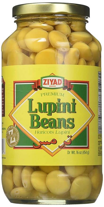 Ziyad Brand Premium Lupini Beans Snack, High Plant Protein, Keto, Mediterranean Diet, Non