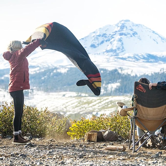 Arcturus Rainier Wool Blanket - Warm, Heavy, Washable, Bed Blanket | Great for Home & Camping