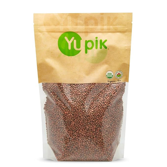 Yupik Organic Brown Lentils, 2.2 lb (35.2 oz), Non-GMO, Vegan, Gluten-Free, Kosher, Raw, Salt-Free