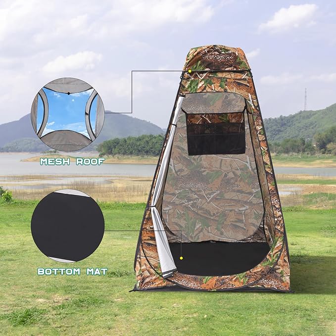 BRIAN & DANY Pop Up Shower Tent, Portable Privacy Camping Changing Tent, Camp Toilet Bathroom Pod