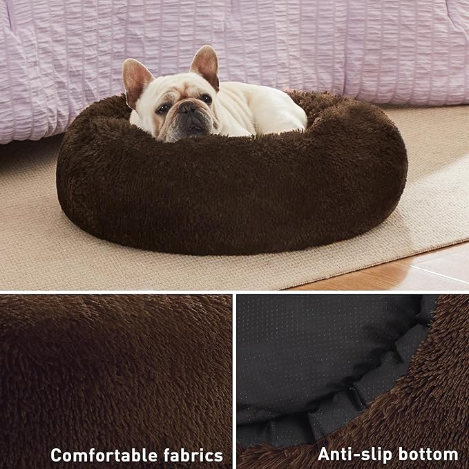 Love's cabin 20in Cat Beds for Indoor Cats - Cat Bed with Machine Washable, Waterproof Bottom