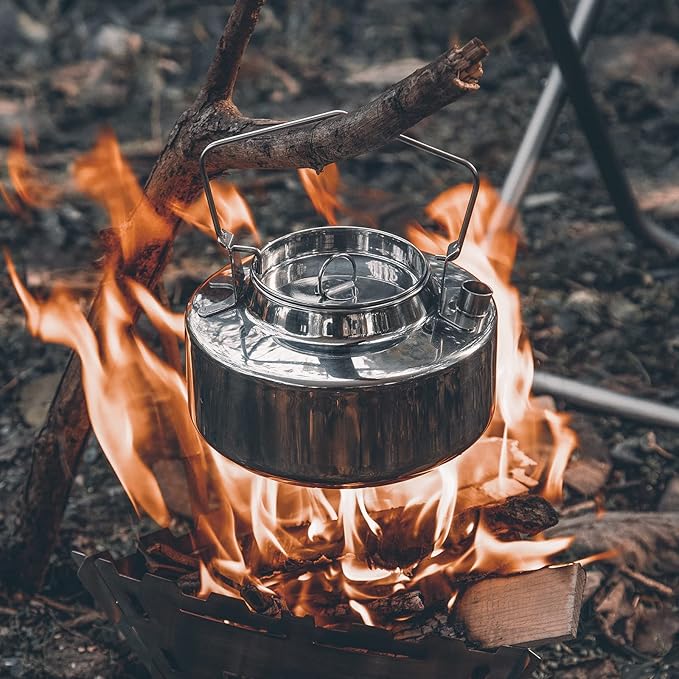 Fire-Maple Antarcti 1.5L Kettle Series | Portable Durable Bushcraft Gear Open Fire Kettle | SUS304